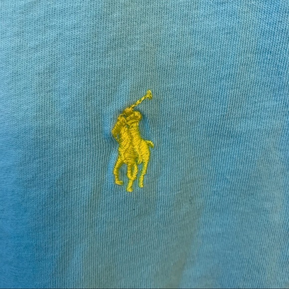 Like New XL Women’s Ralph Lauren Turquoise V Neck - Picture 3 of 7